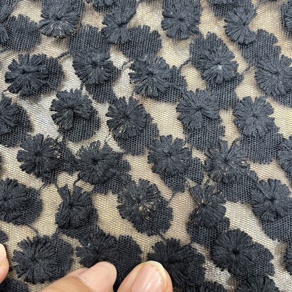 Simply Noelle Black Open Lace Crochet Bell Sleeves Size L/XL Whimsygoth Fairy - Picture 7 of 11